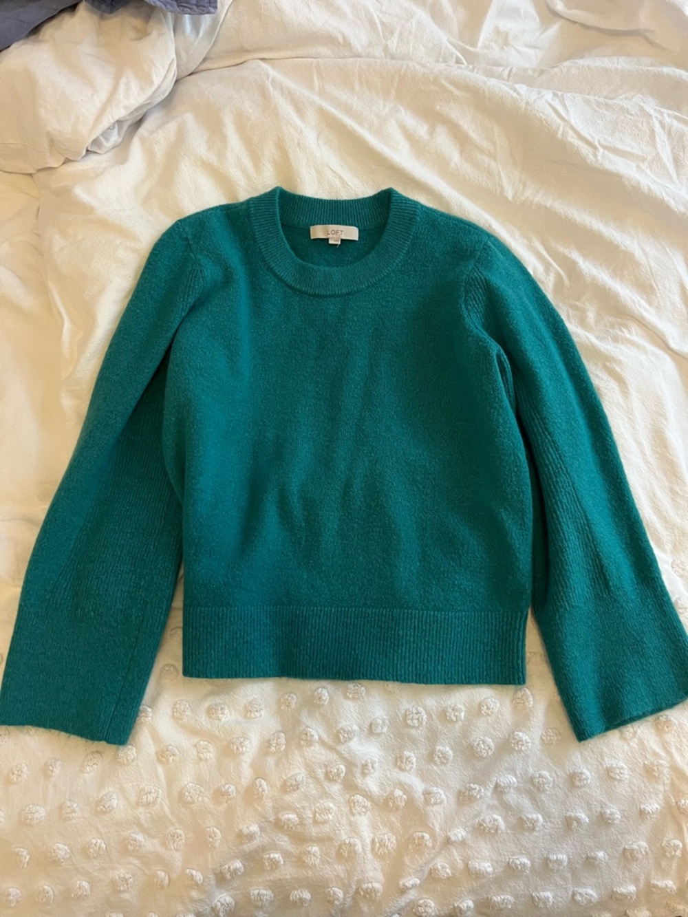 LOFT Teal Crewneck Sweater